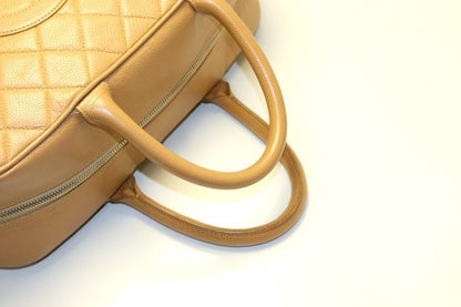 Chanel Quilted Caviar Leather GD Handbag — view 6