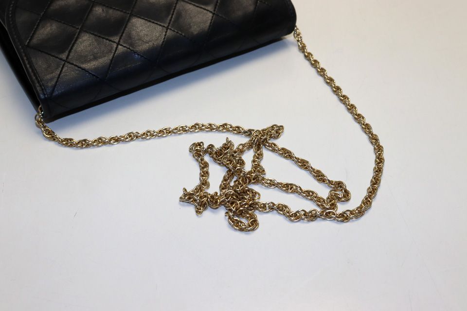 Chanel Quilted GD Leather Chain Shoulder Bag — view 6