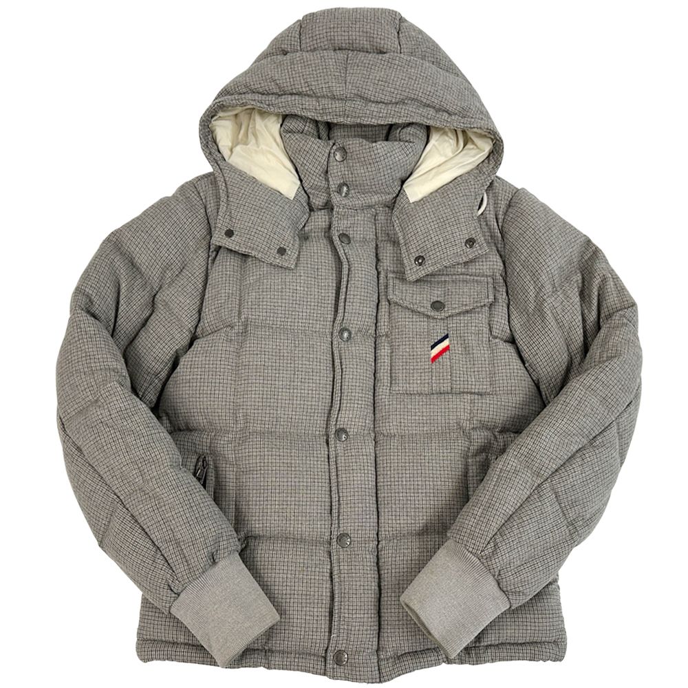 Moncler Down Jacket Gray 1 S Check