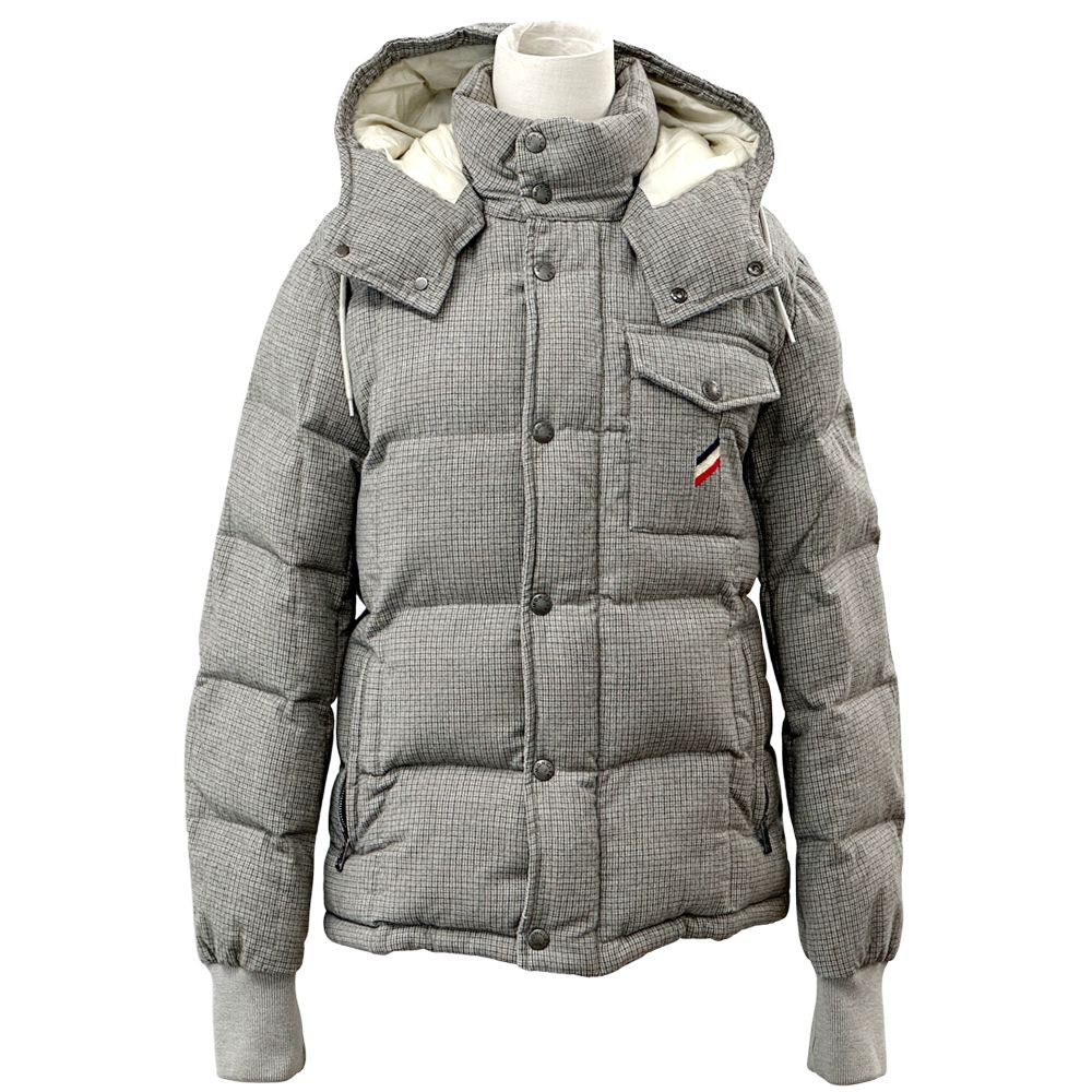 Moncler Down Jacket Gray 1 S Check — view 3