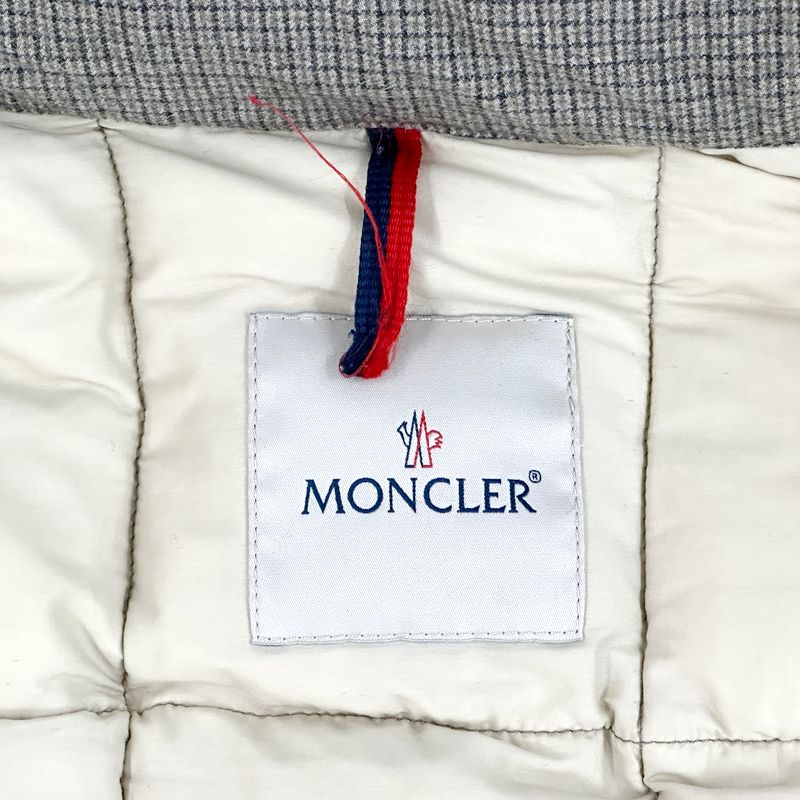 Moncler Down Jacket Gray 1 S Check — view 7