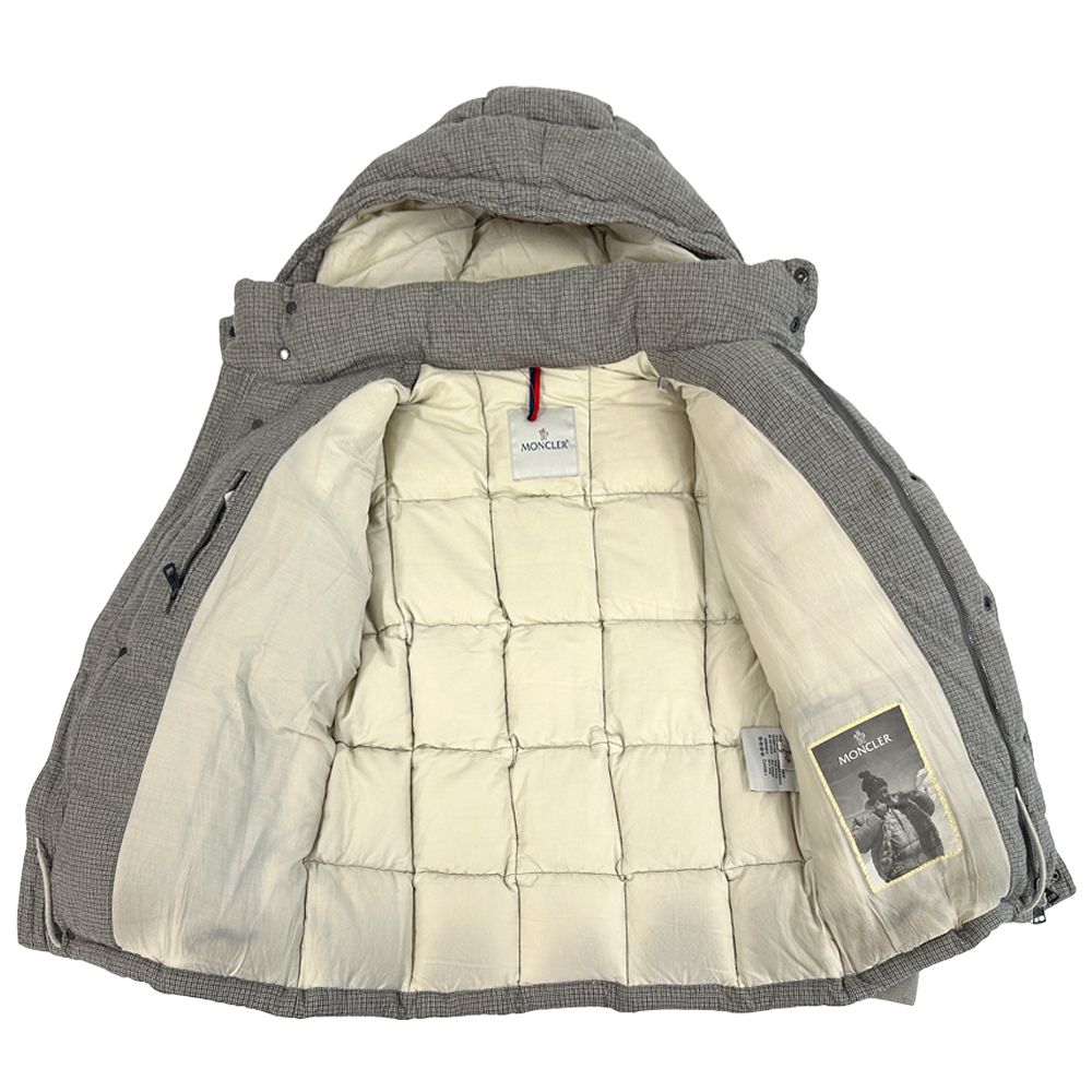 Moncler Down Jacket Gray 1 S Check — view 5