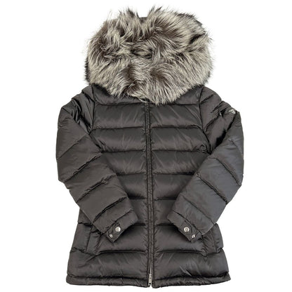 Prada Down Jacket Triangle Logo Nylon Gray L 40