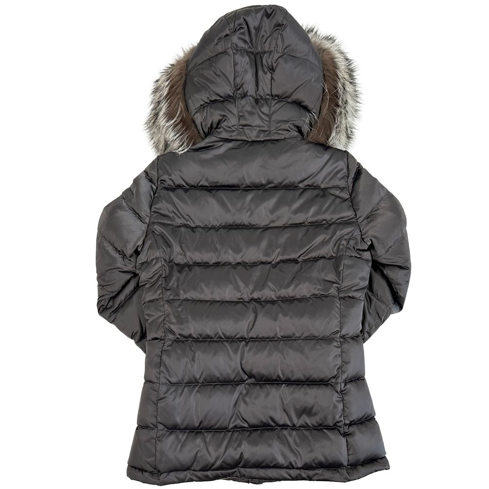 Prada Down Jacket Triangle Logo Nylon Gray L 40 — view 2
