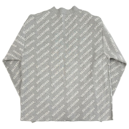 Balenciaga Cardigan Wool Gray White L Oversize Street — view 2