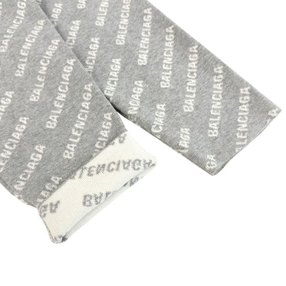 Balenciaga Cardigan Wool Gray White L Oversize Street — view 5