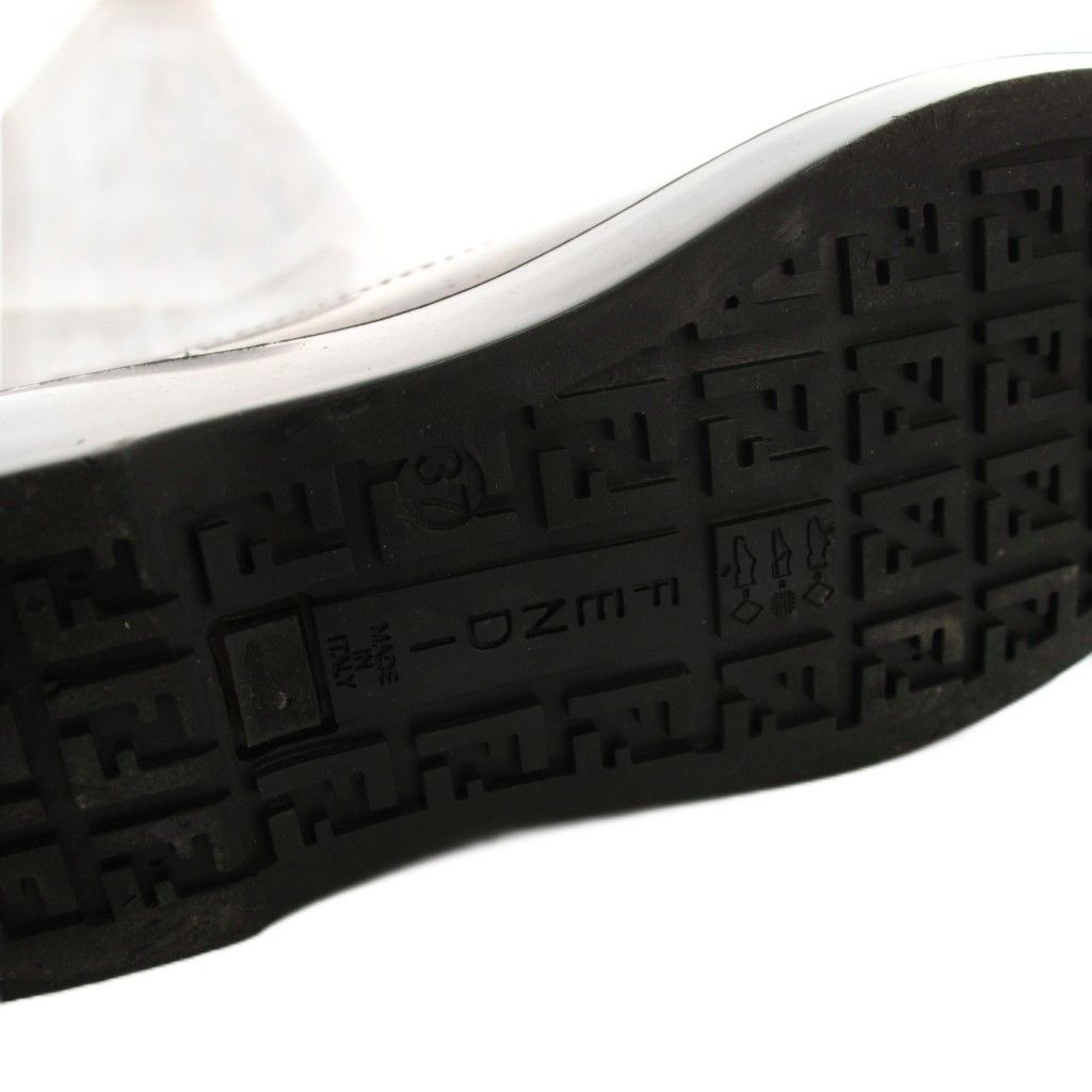 Fendi Zucca Pattern Rain Boots 37 Brown Khaki YM — view 8