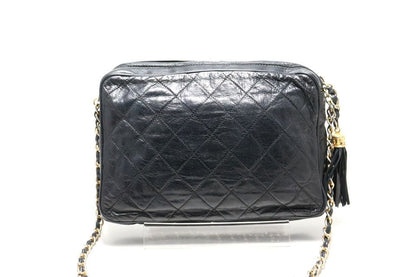 Chanel Quilted Fringe GD Leather Chain Shoulder Bag — view 2