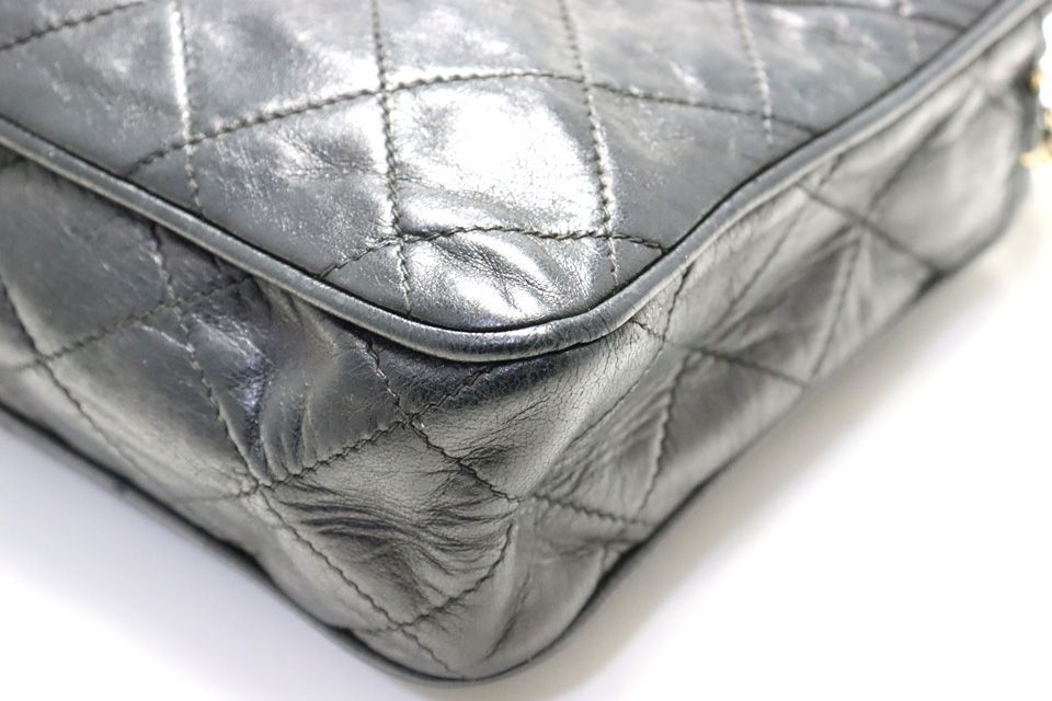Chanel Quilted Fringe GD Leather Chain Shoulder Bag — view 4