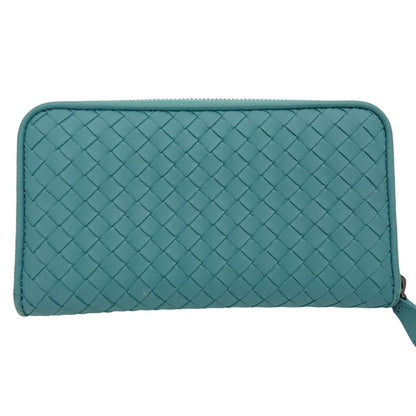 Bottega Veneta Intrecciato Round Zip Wallet Emerald Green — view 3