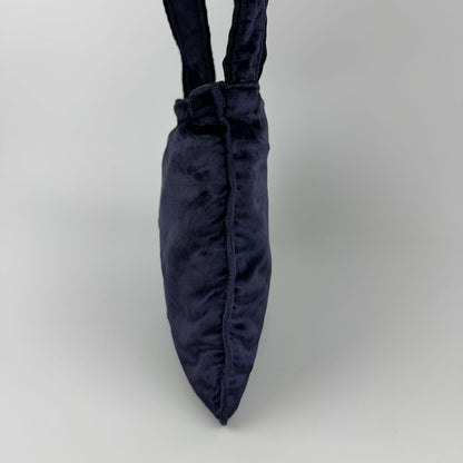 Prada Shoulder Bag Navy Velour Vintage the — view 4