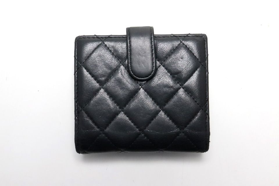 Chanel Quilted GD Leather Bifold Wallet — view 2