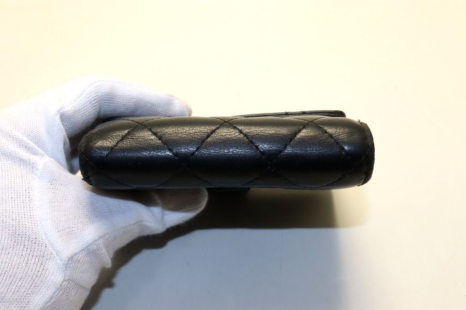 Chanel Quilted GD Leather Bifold Wallet — view 3