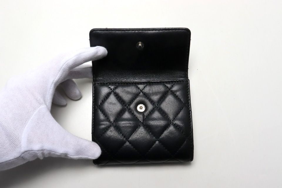 Chanel Quilted GD Leather Bifold Wallet — view 5