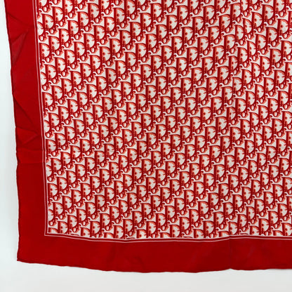 Dior Scarf Red Silk Vintage — view 5