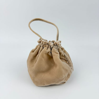Prada Handbag Beige Velour Vintage — view 4