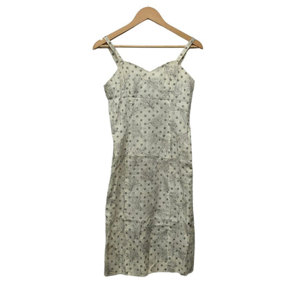 Dior Dress Suit Ivory Gray Floral Pattern Dot Shoulder Pad — view 3