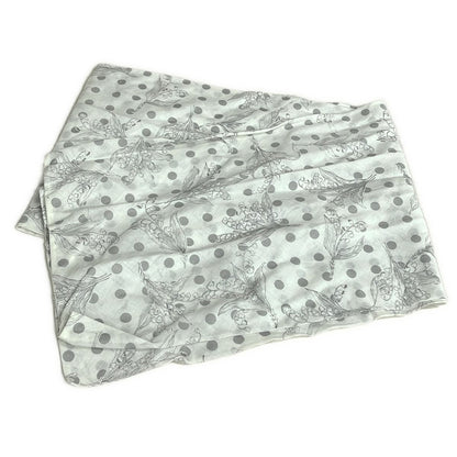 Dior Dress Suit Ivory Gray Floral Pattern Dot Shoulder Pad — view 6