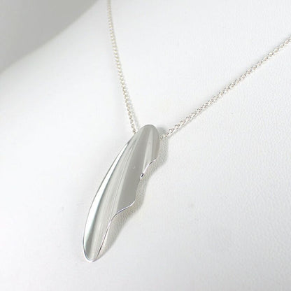 Tiffany & Co 925 Elsa Peretti Feather Necklace — view 3