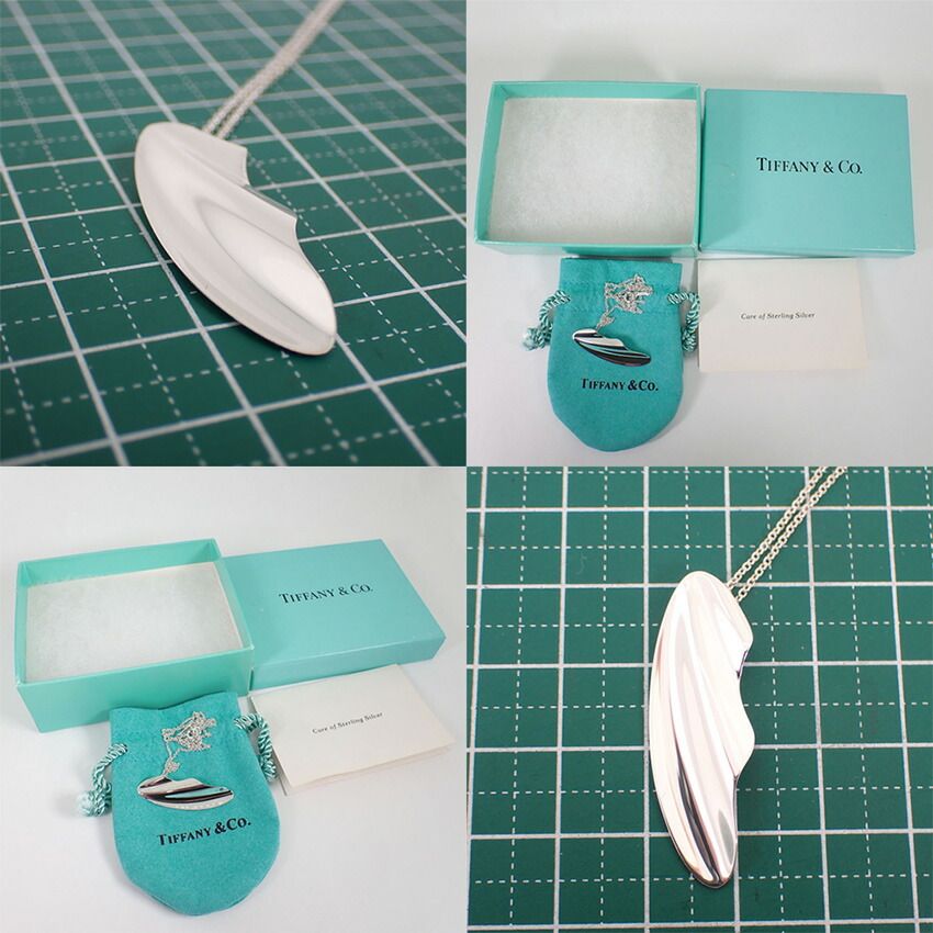 Tiffany & Co 925 Elsa Peretti Feather Necklace — view 9