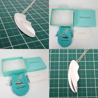 Tiffany & Co 925 Elsa Peretti Feather Necklace — view 9