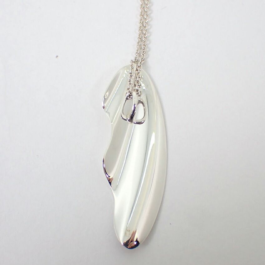 Tiffany & Co 925 Elsa Peretti Feather Necklace — view 6