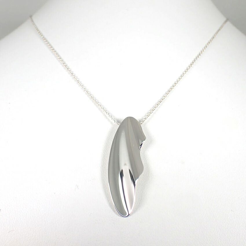 Tiffany & Co 925 Elsa Peretti Feather Necklace — view 2