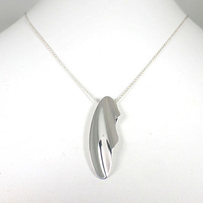 Tiffany & Co 925 Elsa Peretti Feather Necklace — view 2