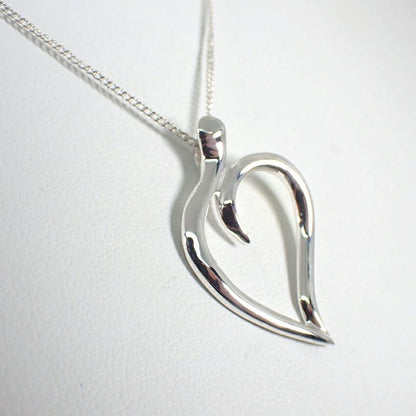 Tiffany & Co 925 Elsa Peretti Leaf Pendant — view 4