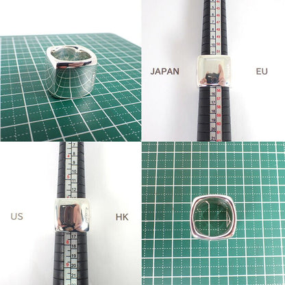 Chanel 925 Logo Square Wide Ring