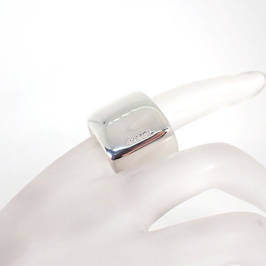 Chanel 925 Logo Square Wide Ring — view 5