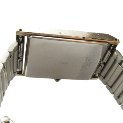 Saint Laurent Yves 4 Watch Quartz Square Logo Silver — view 6