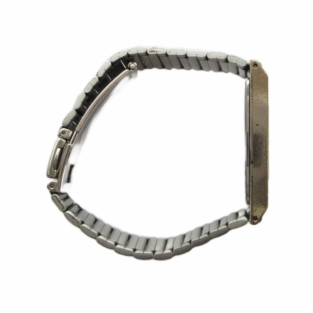 Saint Laurent Yves 4 Watch Quartz Square Logo Silver — view 5