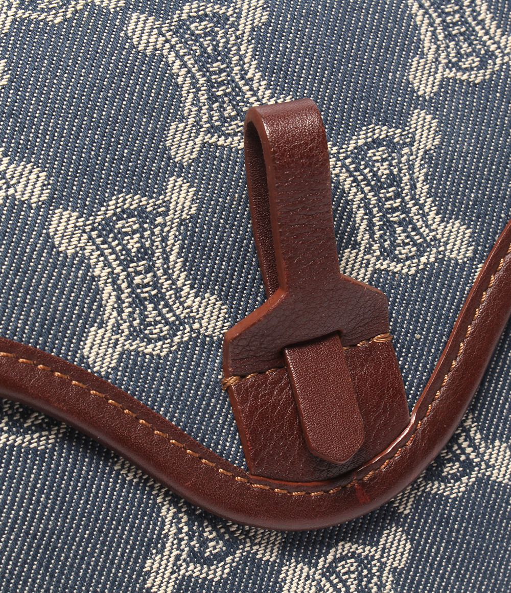 Celine Denim Shoulder Bag Paris Macadam — view 7