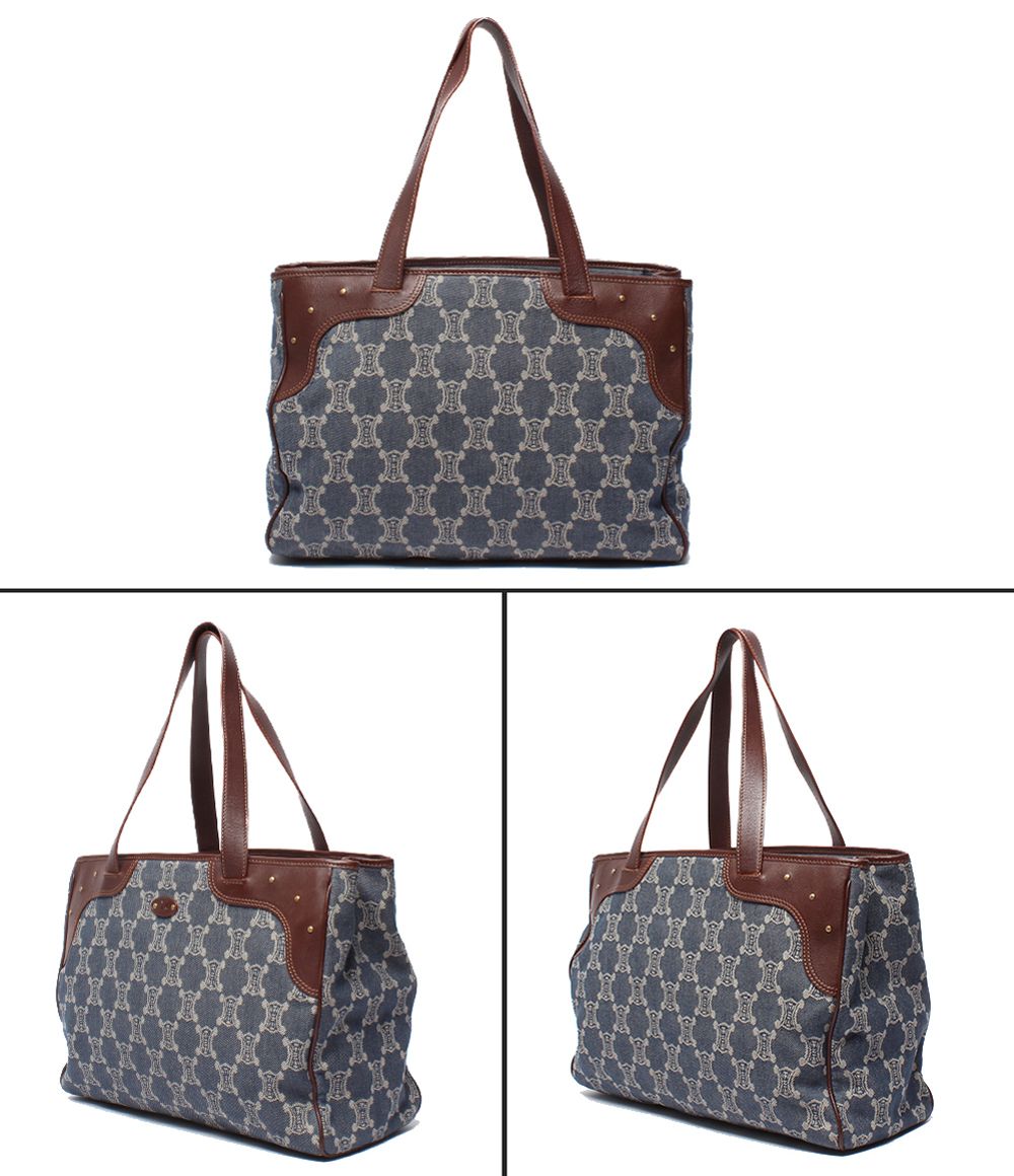 Celine Denim Tote Paris Macadam — view 2