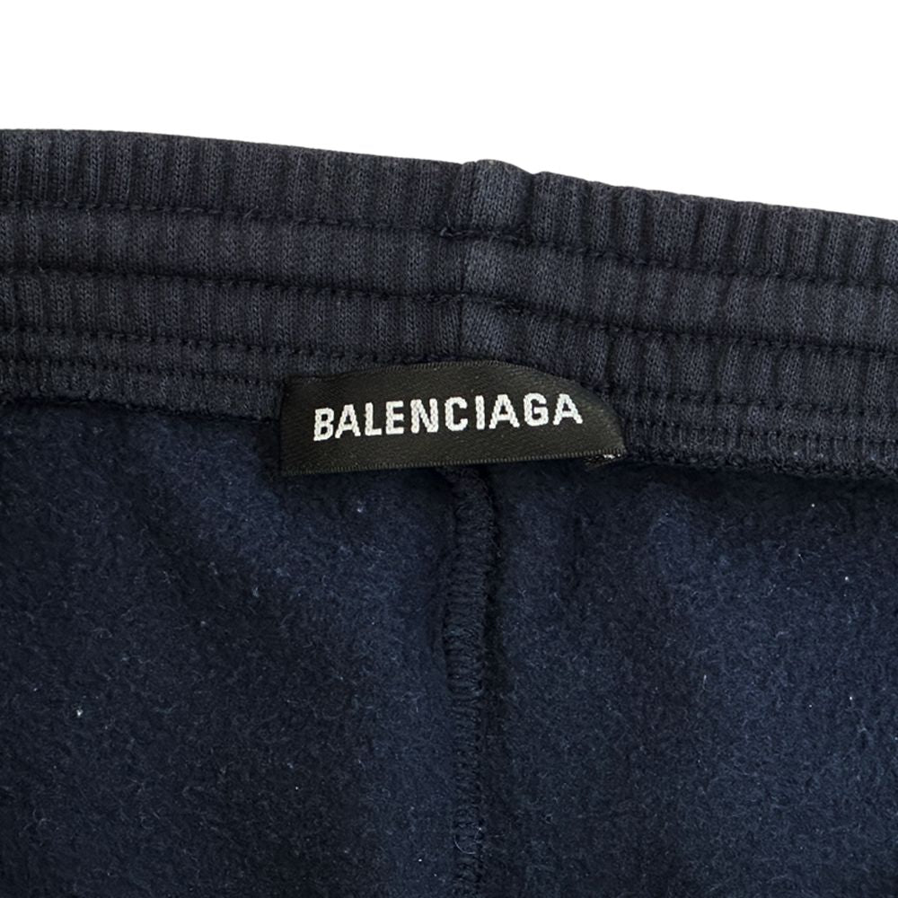 Balenciaga Cotton Sweatshirt Pants Navy S Brushed Lining Street — view 7