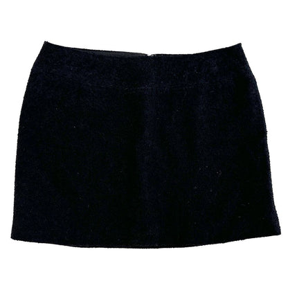 Chanel Skirt Tweed Black Mini Vintage