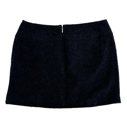 Chanel Skirt Tweed Black Mini Vintage — view 2