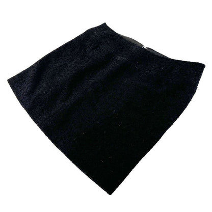 Chanel Skirt Tweed Black Mini Vintage — view 3