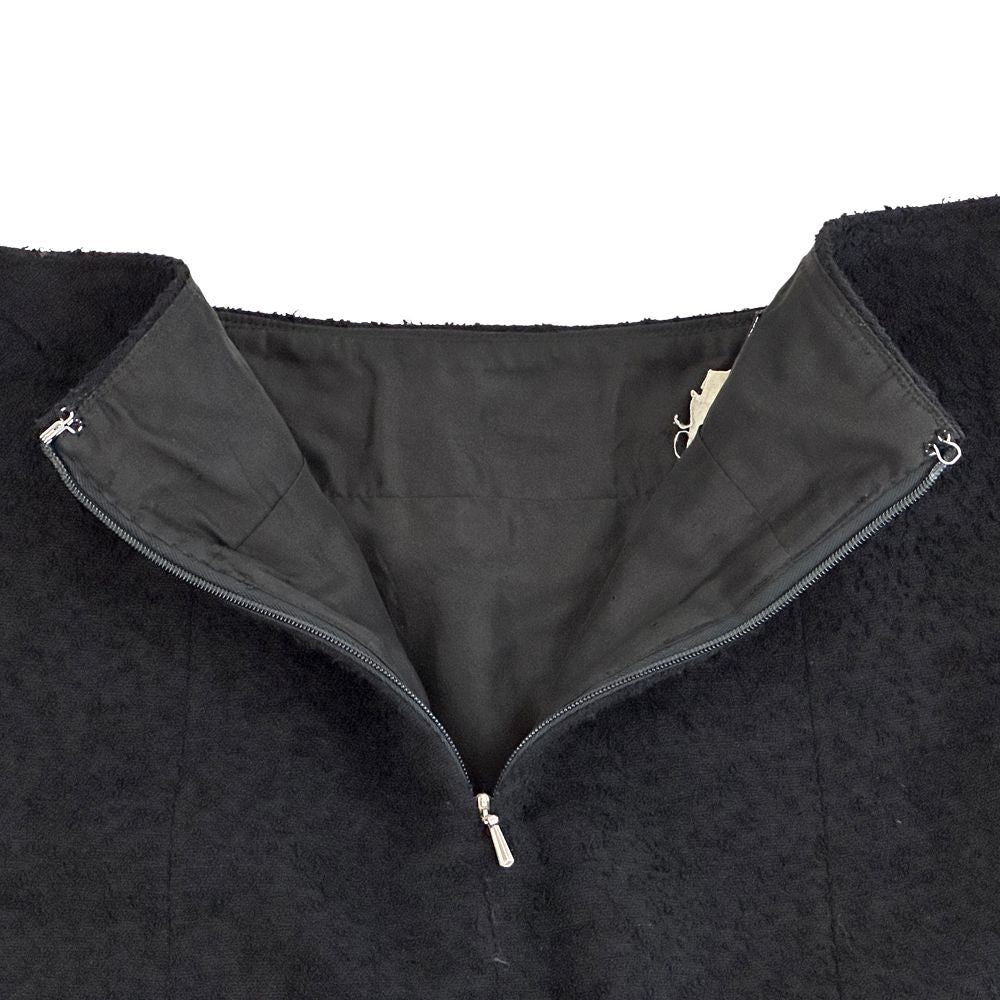 Chanel Skirt Tweed Black Mini Vintage — view 4