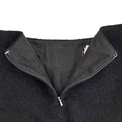 Chanel Skirt Tweed Black Mini Vintage — view 4