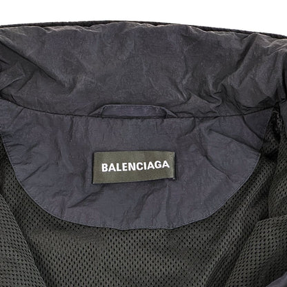 Balenciaga Nylon Anorak Hoodie Navy L XL 48 Half Zip Windbreaker Oversize — view 6