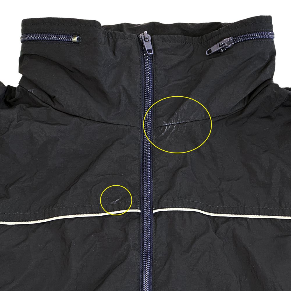 Balenciaga Nylon Anorak Hoodie Navy L XL 48 Half Zip Windbreaker Oversize — view 8