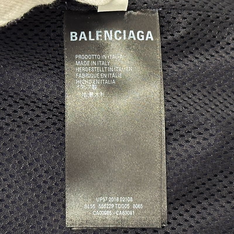 Balenciaga Nylon Anorak Hoodie Navy L XL 48 Half Zip Windbreaker Oversize — view 7