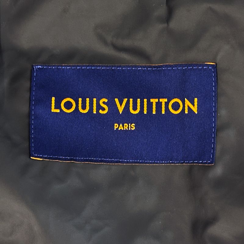Louis Vuitton Nylon Mid Length Monogram Windbreaker Black 44 Shoulder Bag — view 6