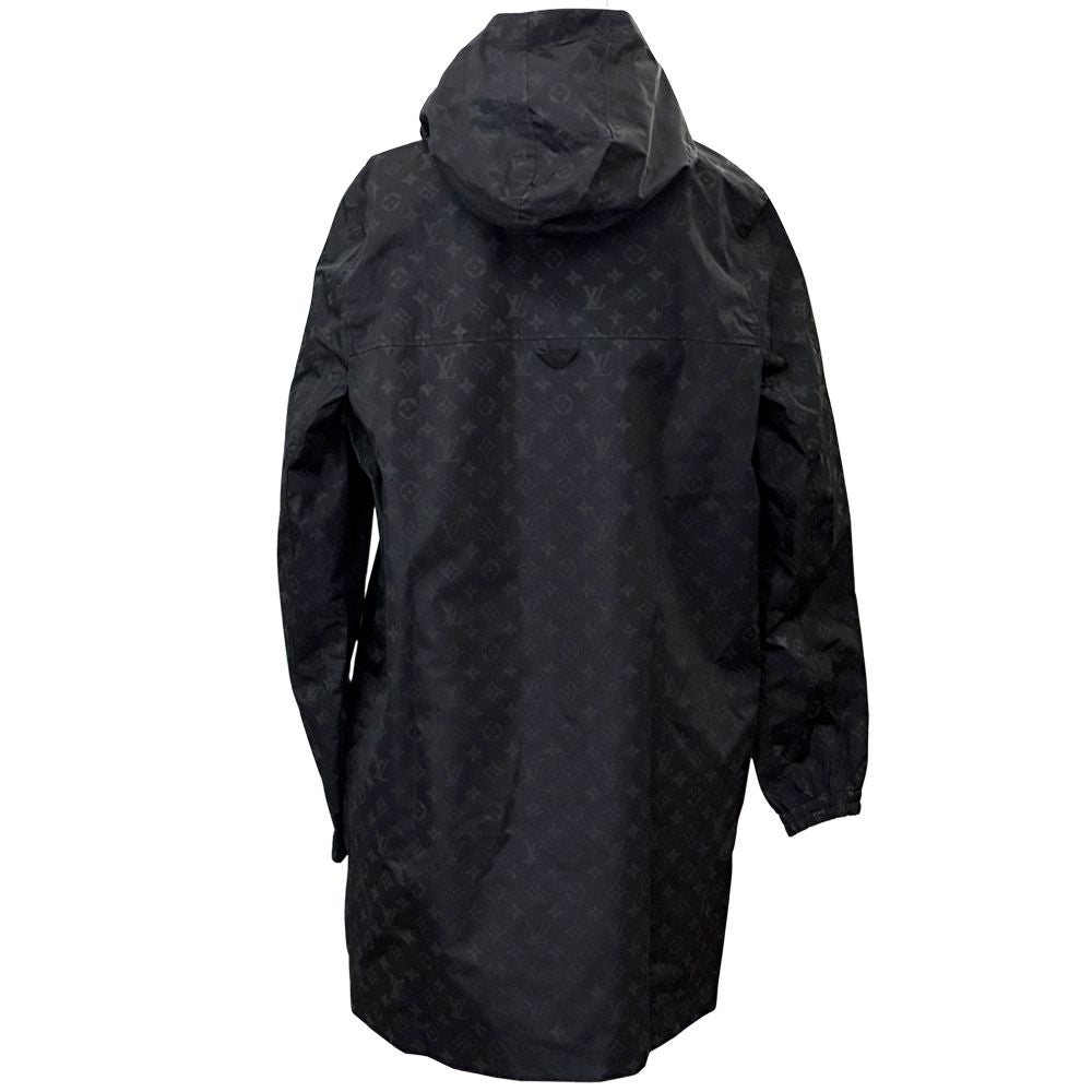 Louis Vuitton Nylon Mid Length Monogram Windbreaker Black 44 Shoulder Bag — view 4