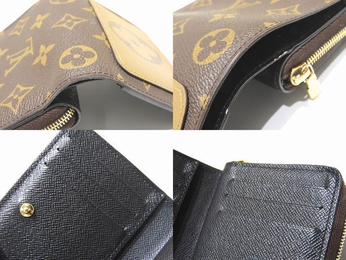 Louis Vuitton Bifold Compact Wallet Portefeuille Monogram Reverse Giant — view 4