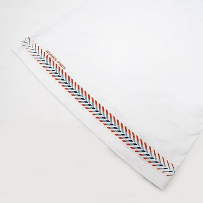 Hermes T-Shirt Cartouche Chevron 36 Cotton White — view 5