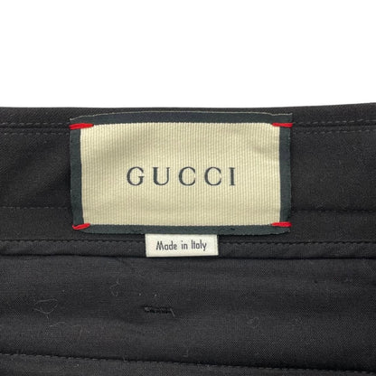 Gucci Pants Zip Side Line 44 Logo Black White Red Green — view 9