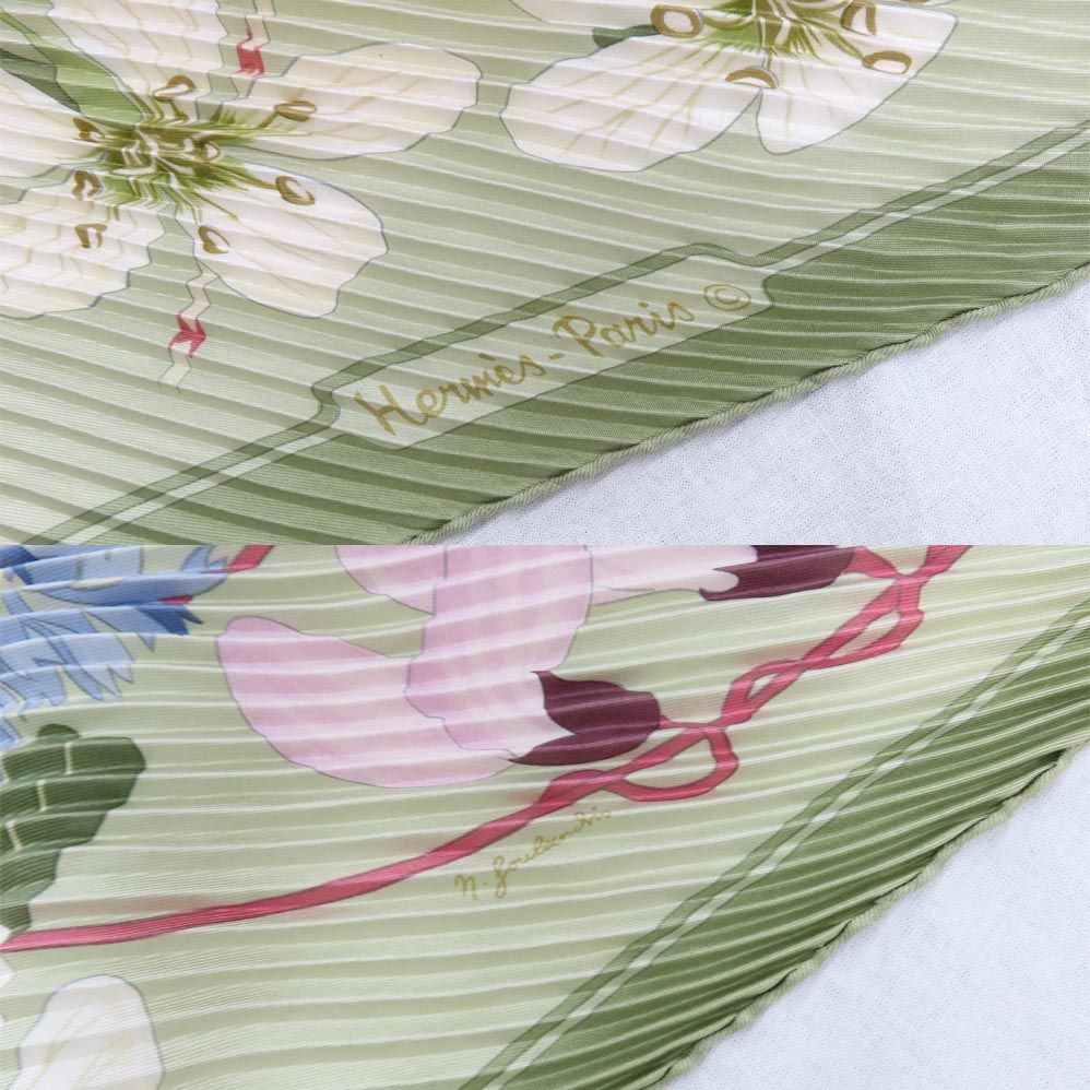 Hermes Pleats Scarf Carre Diamond — view 7